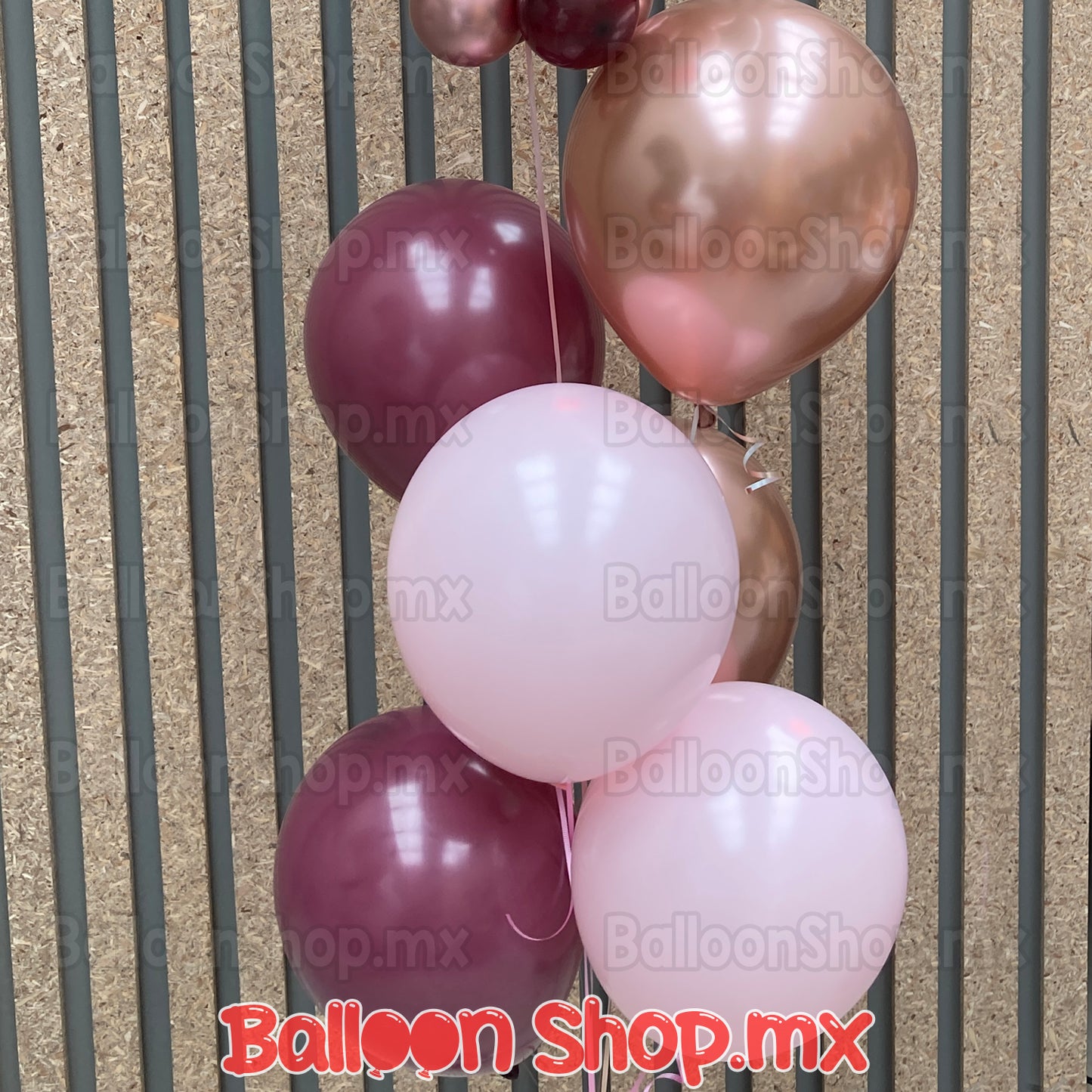 Látex cromado oro rosa