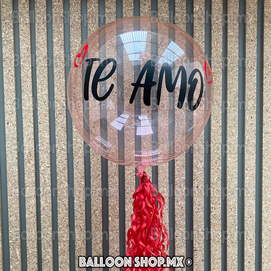 Burbuja cristal rosa 55 cm