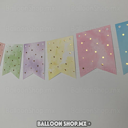 Banner pastel dots