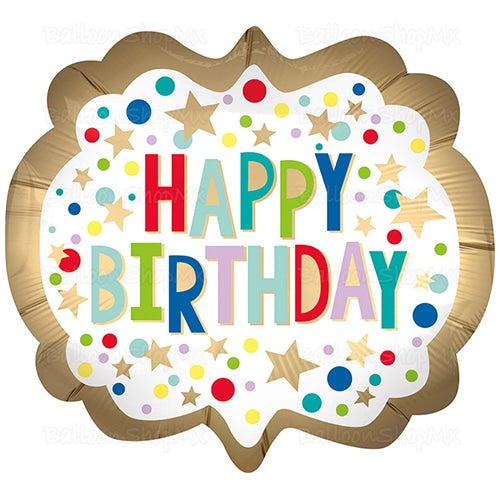 HBD marquee satinado