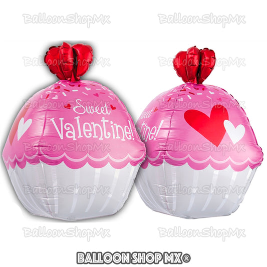 Cupcake Valentines 3d