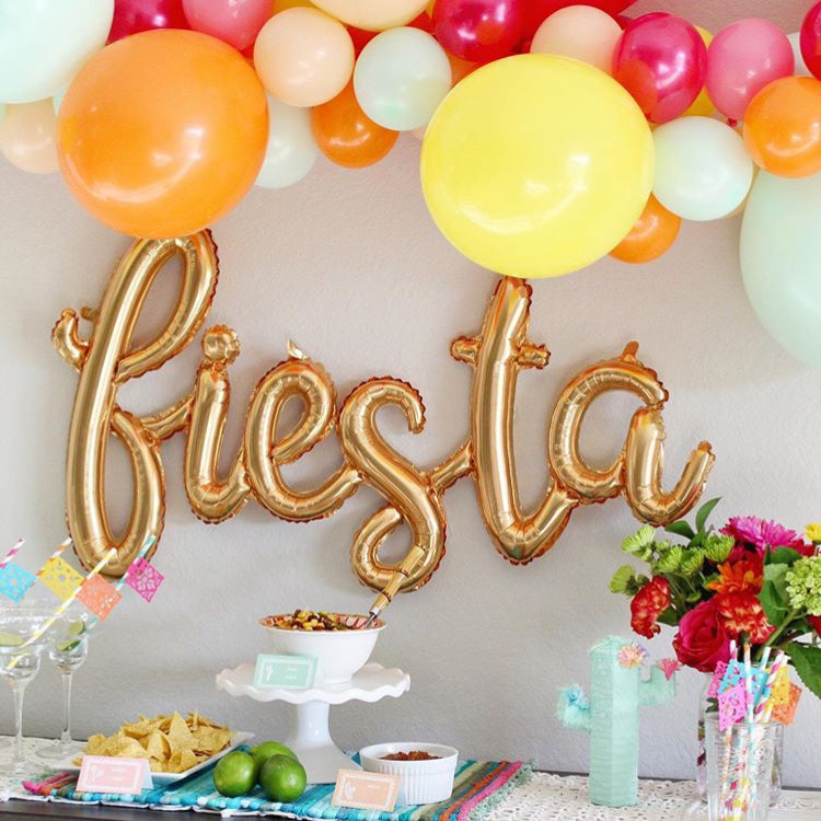 Banner fiesta dorado