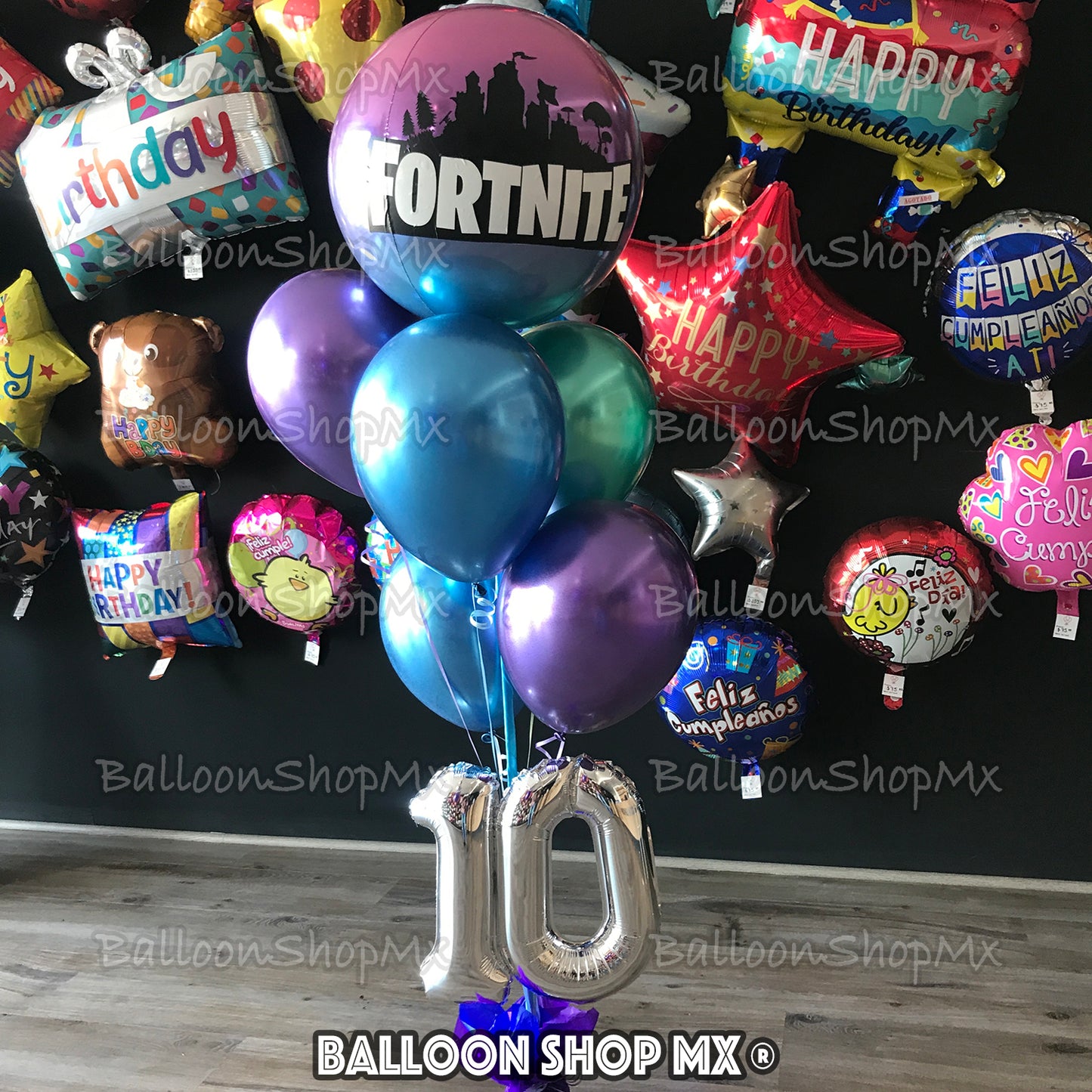 Látex cromado morado