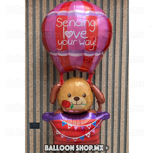Aerostático gigante con perrito