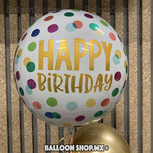 Burbuja confeti satinado