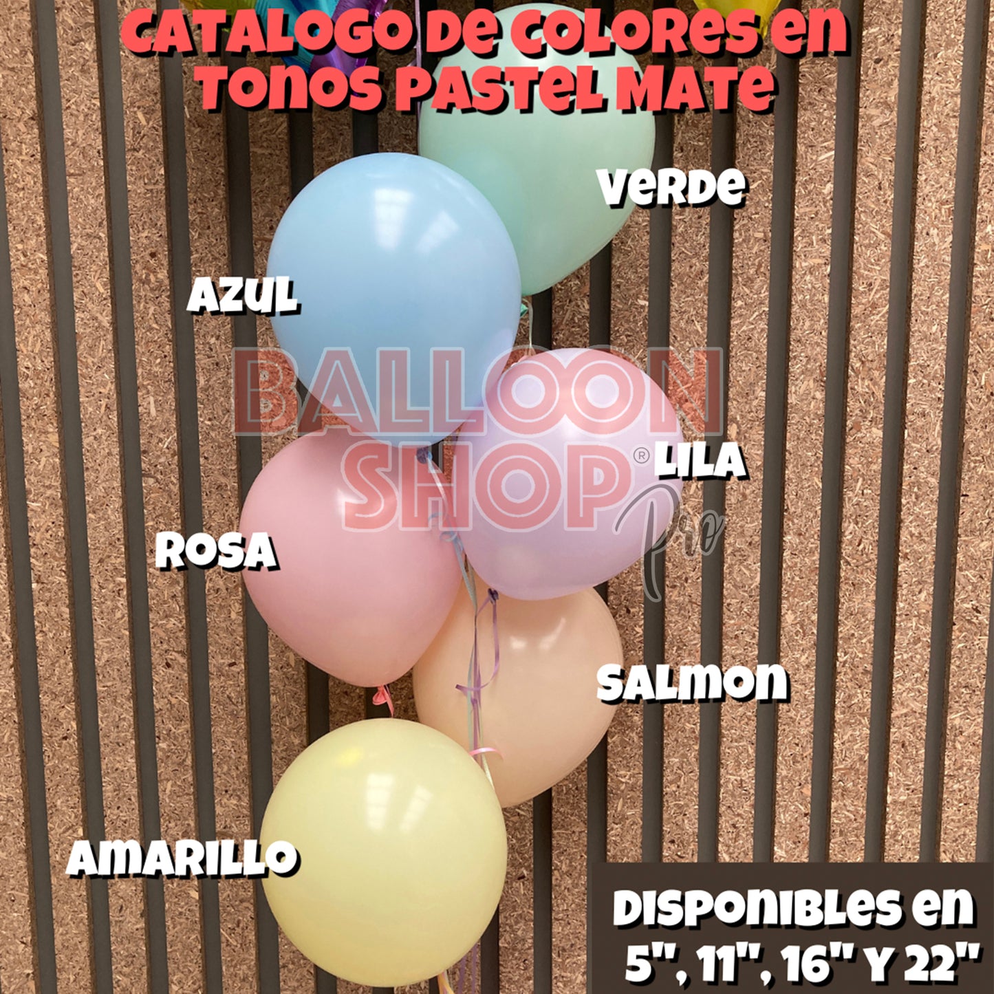 Burbuja pastel azul 55 cm