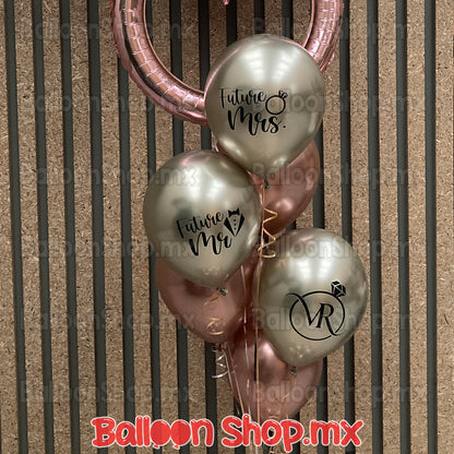 Látex cromado oro rosa