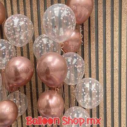 Látex cromado oro rosa