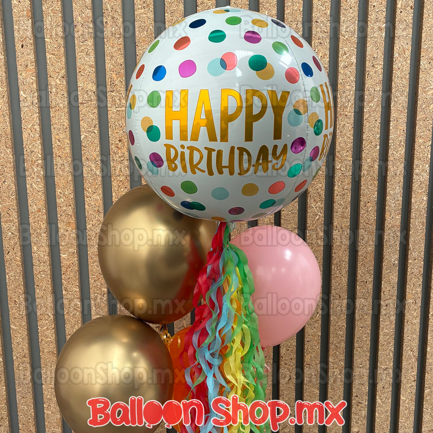 Látex cromado dorado