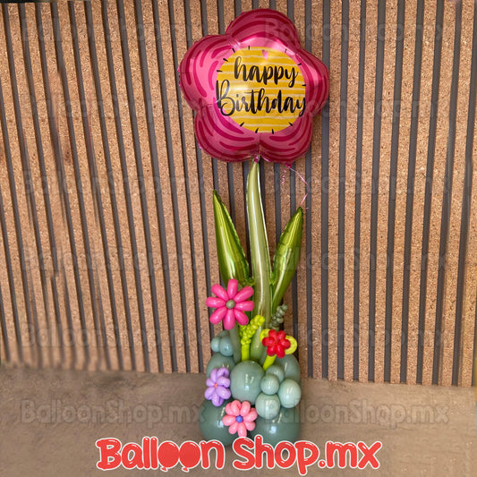 Flor gigante color rosa