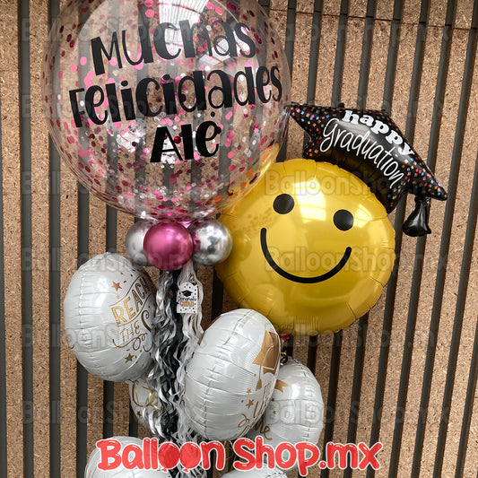 Bouquet de graduación blanco
