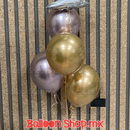 Látex cromado dorado