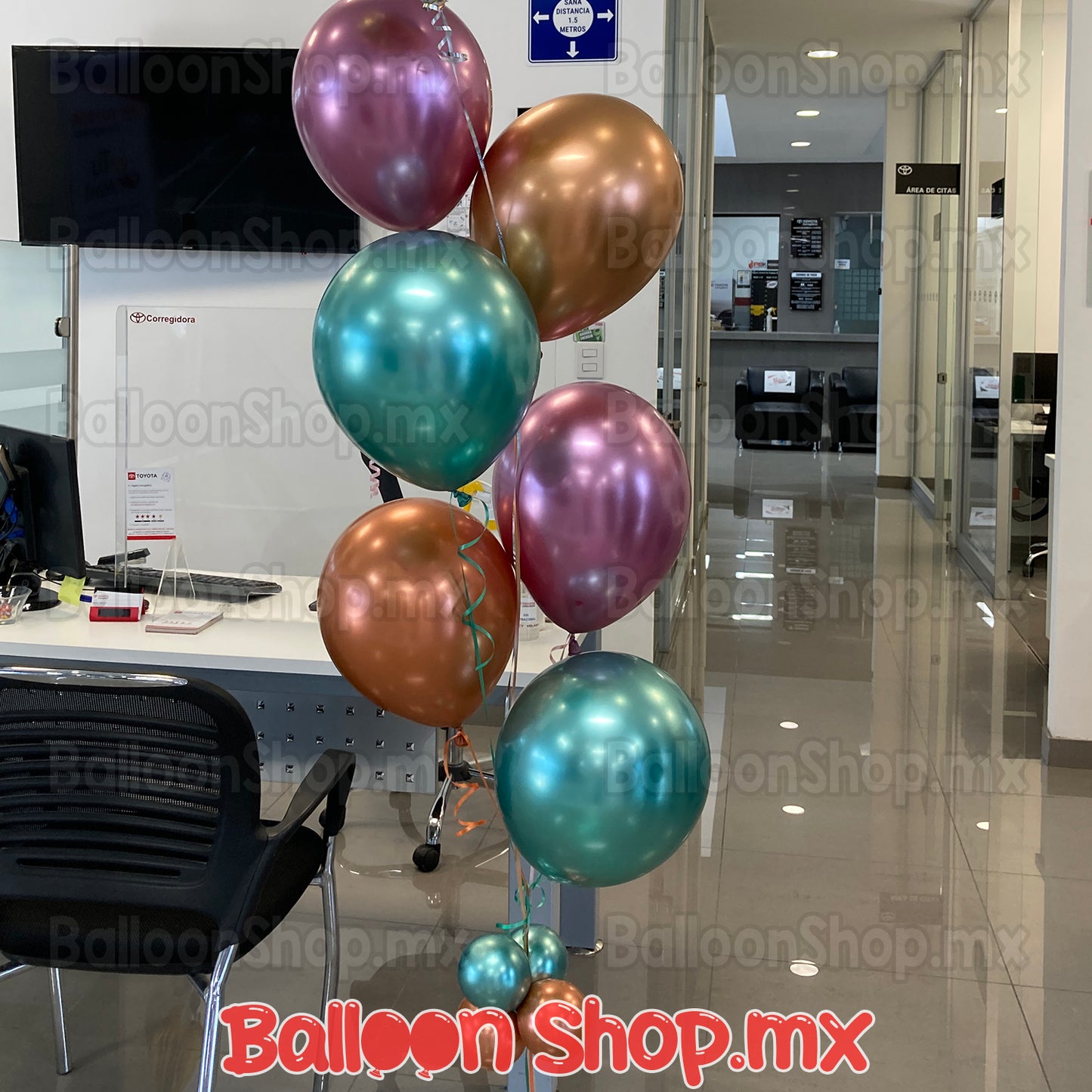 Látex cromado verde