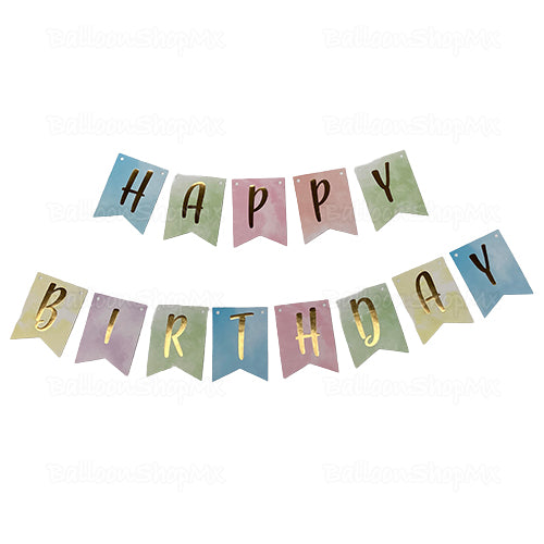 Banner HBD colores pastel