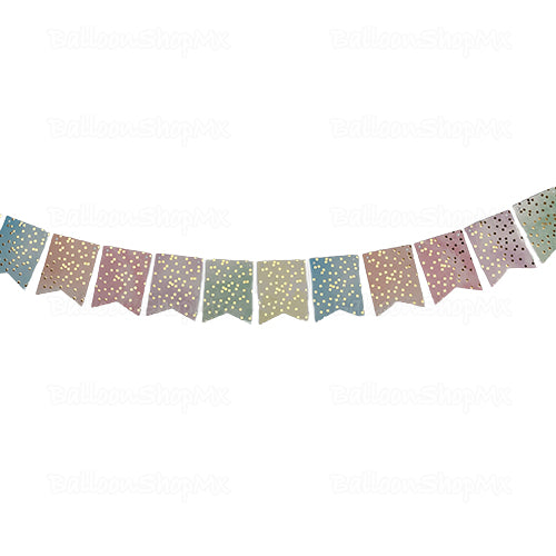 Banner pastel confeti