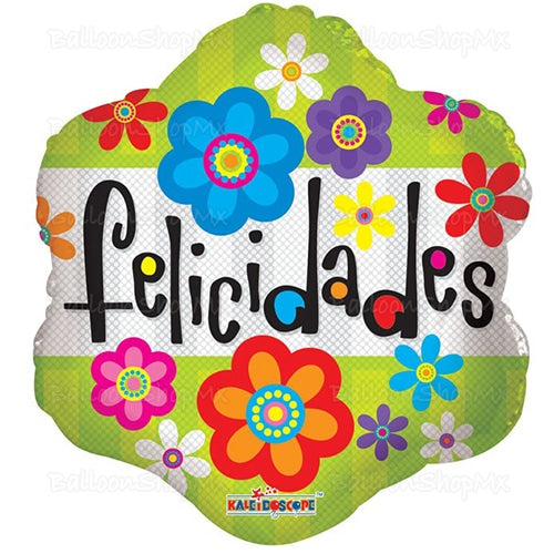 Flor verde felicidades