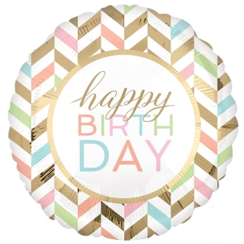 HBD pastel oro rosa
