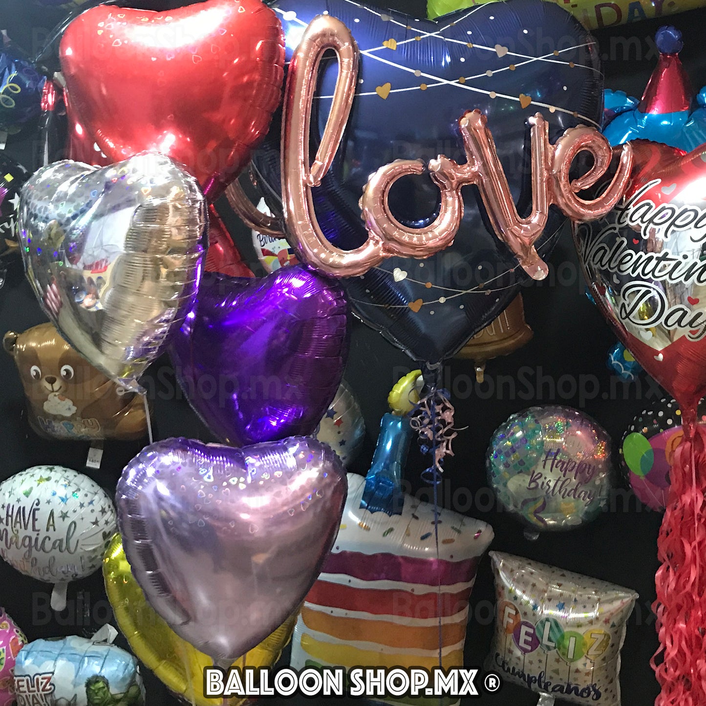 Corazón holográfico lila