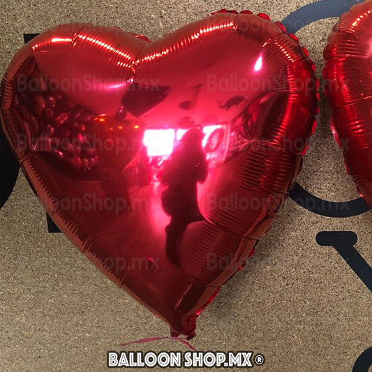 Corazón liso rojo