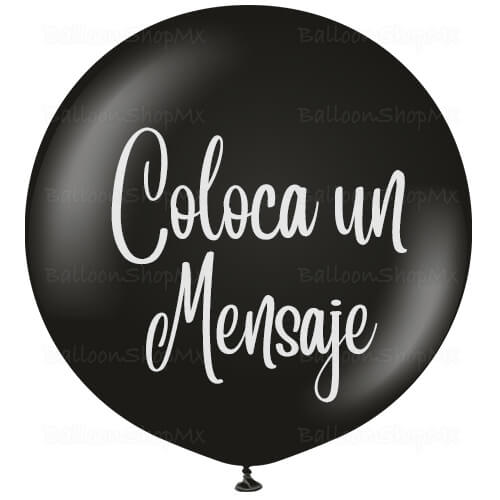 Burbuja cromada negra 55 cm