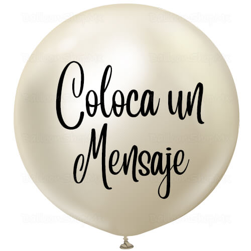 Burbuja cromada champagne 55 cm