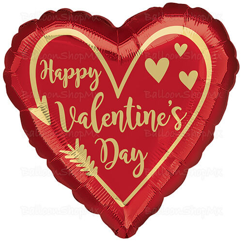 Corazón Valentine's oro