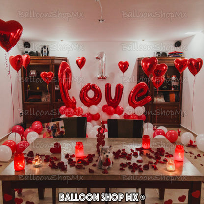 Corazón liso rojo