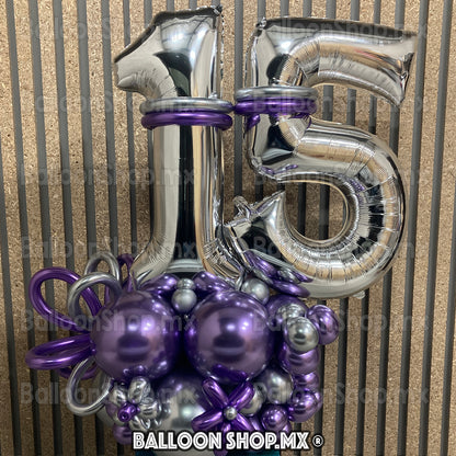 Látex cromado morado