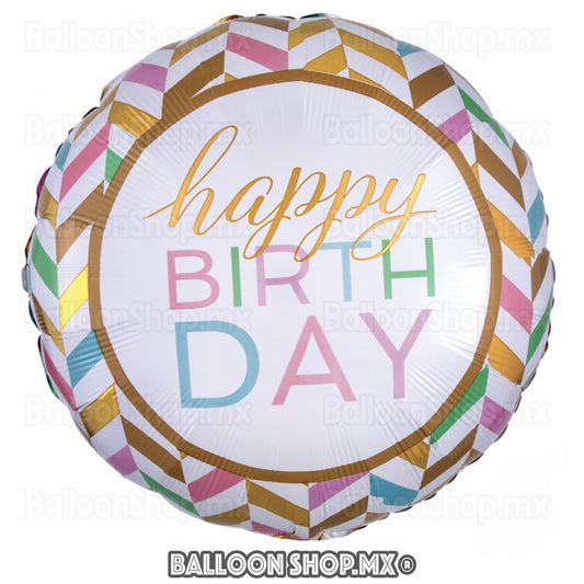 HBD pastel oro rosa