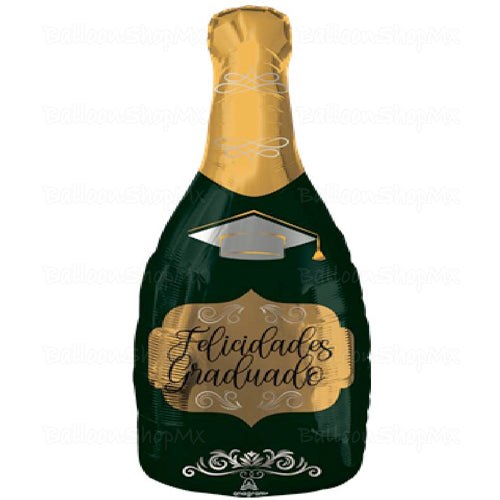 Botella graduado verde